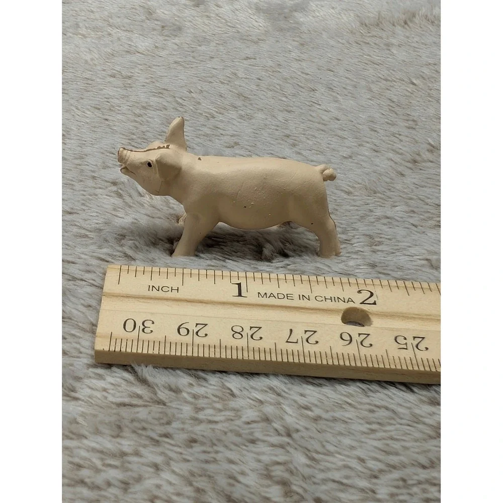 Safari Ltd Classic Piglet Tiny Mini Figure Tan Farm Animal Toy Figurine 1998